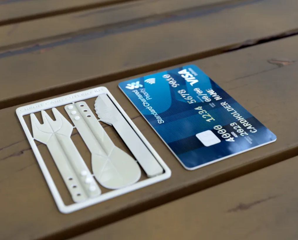 Credit Card Cutlery Set