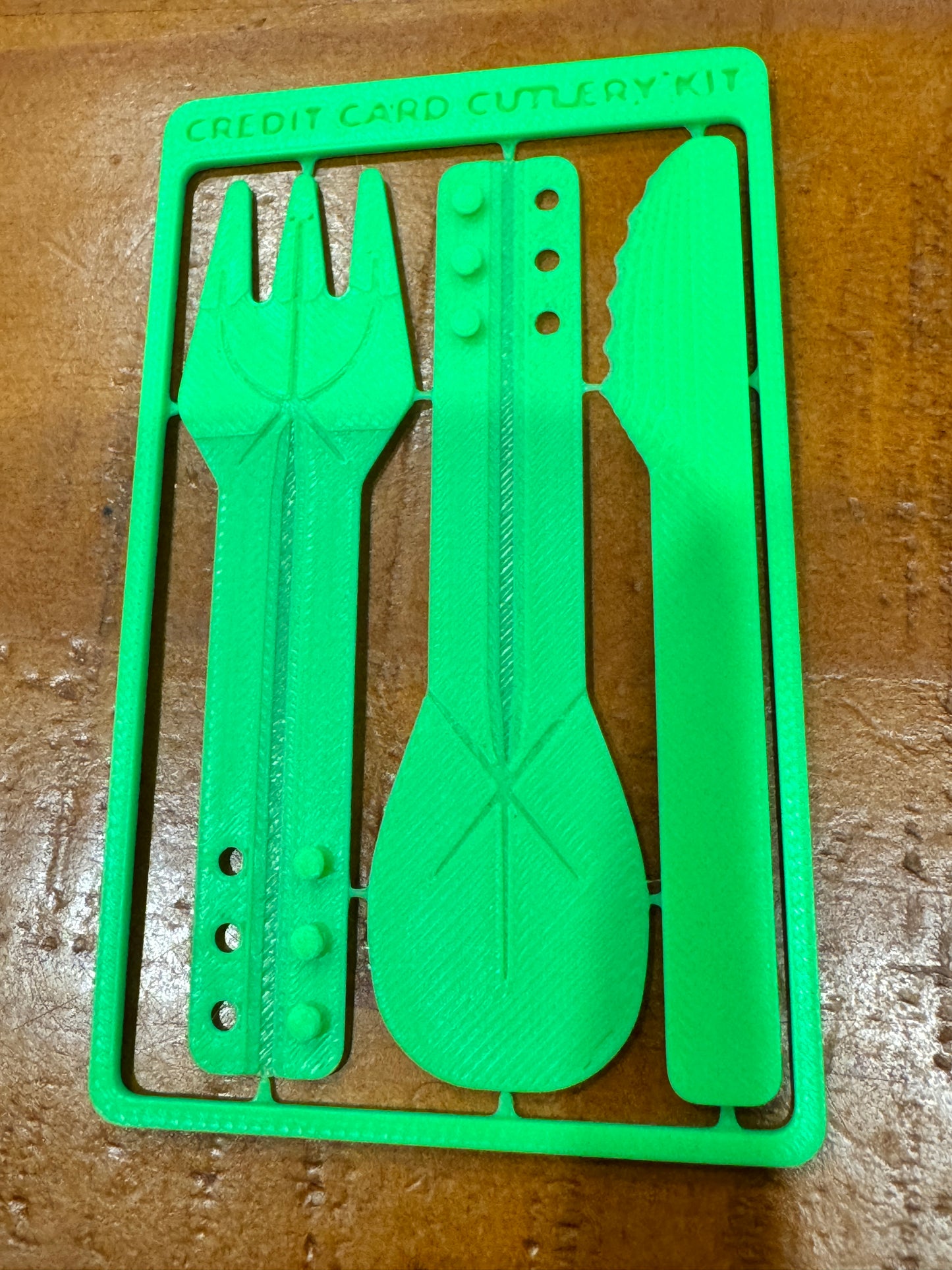 Credit Card Cutlery Set