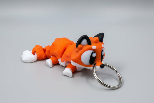Articulated Baby Fox Keyring